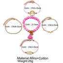 Bohemian Multilayer Pink Beaded Wish Tree Charm Bracelets - [neshe.in]