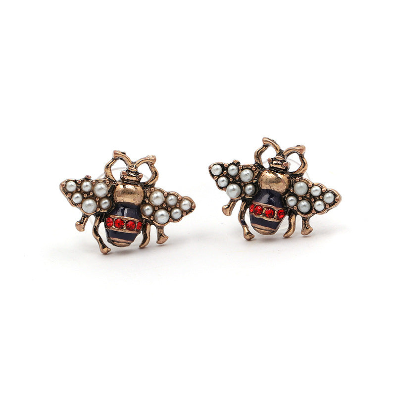 Small bee sales earrings