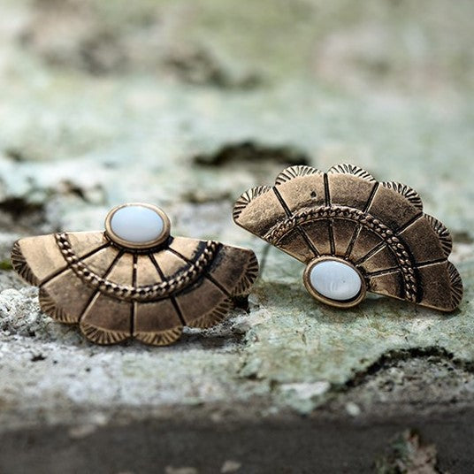 Fan deals style earrings