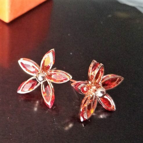 Elegant discount red earrings