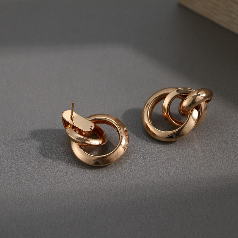 Korean gold store earrings