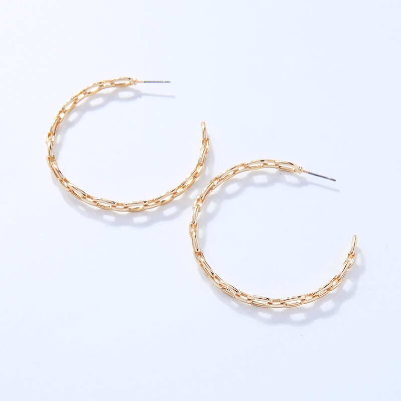 Hyperbole Big Round Golden Hoop Earrings – Neshe Fashion Jewelry
