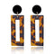 Trendy Acrylic Rectangle Geometric Drop Earrings - 2 Colors - [neshe.in]