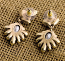 Vintage Geometric Water Drop Oval Crystal Drop Earrings - [neshe.in]