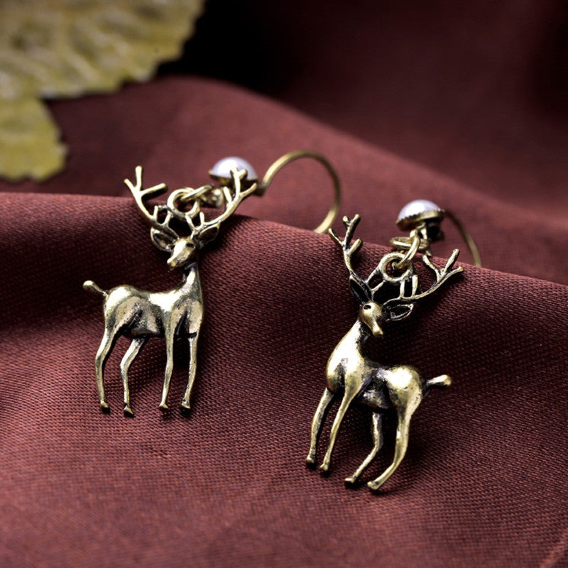 Deer stud clearance earrings