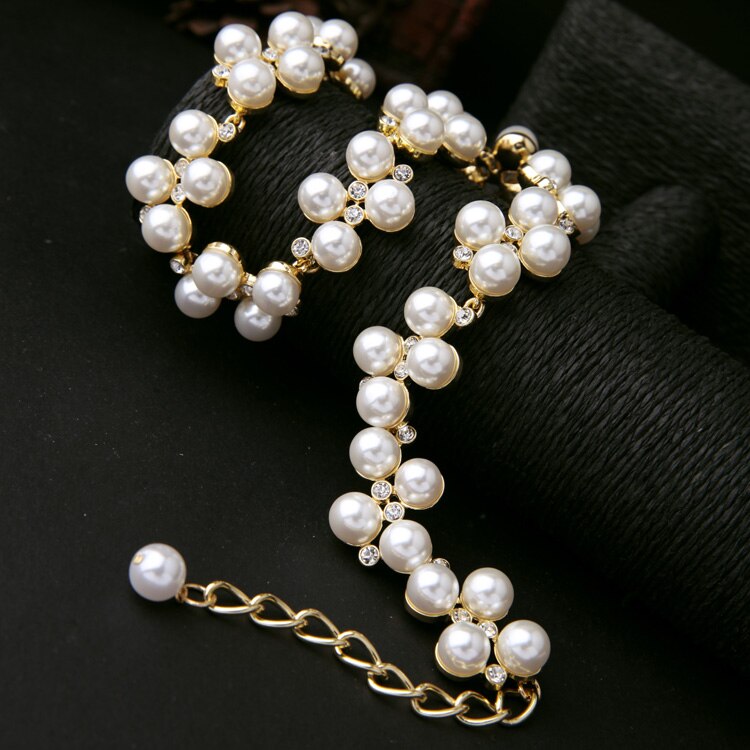 Simulated Pearl  BridesMaid / Wedding / Cocktail Choker Styled Necklace - [neshe.in]