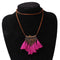 Vintage Gold Tassels  Leather Chain Pendant Necklace -3 Colors - [neshe.in]