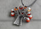 Convertible Vintage Silver Tree Pendant & Brooch Leather Rope Necklace