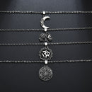 Bohemia Multilayer Chain Choker OM Pendant Necklace