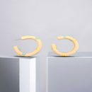 Candy Colors Geometric Circle Acrylic Hoop Earrings - 3 styles