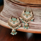 Chandbali with enamel  Lotus Jhumka Styles-2 Colors