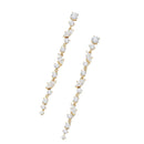 CZ  Long Zircon Drop Earring