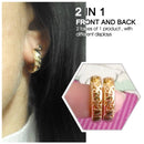 Gold & Silver Crystal Small Huggie Hoop Earrings - 4 Colors