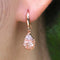 Classic Romantic Golden CZ Crystal Drop Earring