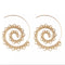 Round Spiral Dangle Tribal Hoop Earrings - 6 Styles