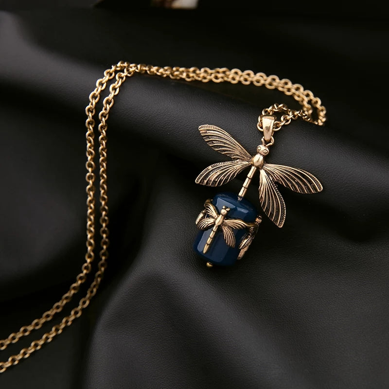 Internationally Styled Dragon Fly Necklace