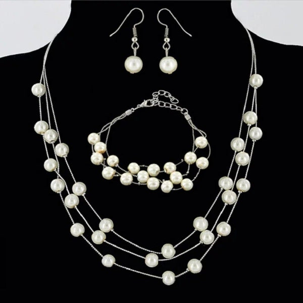 Buy Set: Bracelet, Earrings, Necklace, Navy Blue Crystal, Sapphire, Gold,  Crystal, Tennis Bracelet, Bridal Jewelry Set, Bridesmaid Gift Online in  India - Etsy