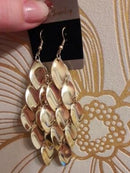 Multi layer Water Drop Gold Dangle Earrings - [neshe.in]