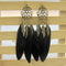 Vintage Leaf Feather Dangle Earrings - [neshe.in]
