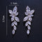 Elegant CZ Crystal Drop Dangle Earrings - 3 Variants - [neshe.in]