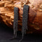 Crystal Rhinestone Long Tassel Party Earrings - 5 Styles