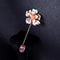 Crystal Flower Collar Pin Brooch - [neshe.in]