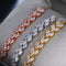 Elegant AAA CZ Crystal Leaves Charm Bracelet - 2 Colors - [neshe.in]