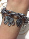 Bohemian Charm Elephant and Heart Bracelet - 2 Colors - [neshe.in]