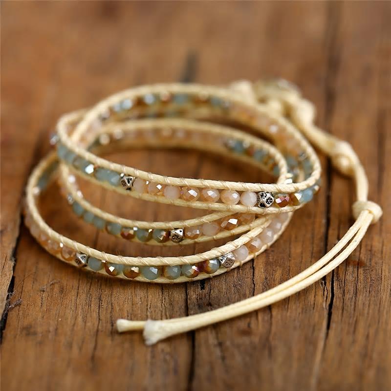 Amazon.com: Handmade Colorful bracelet Summer Gift idea Mixed trending jewelry  Rainbow beaded jewelry bib bracelet for teens : Handmade Products