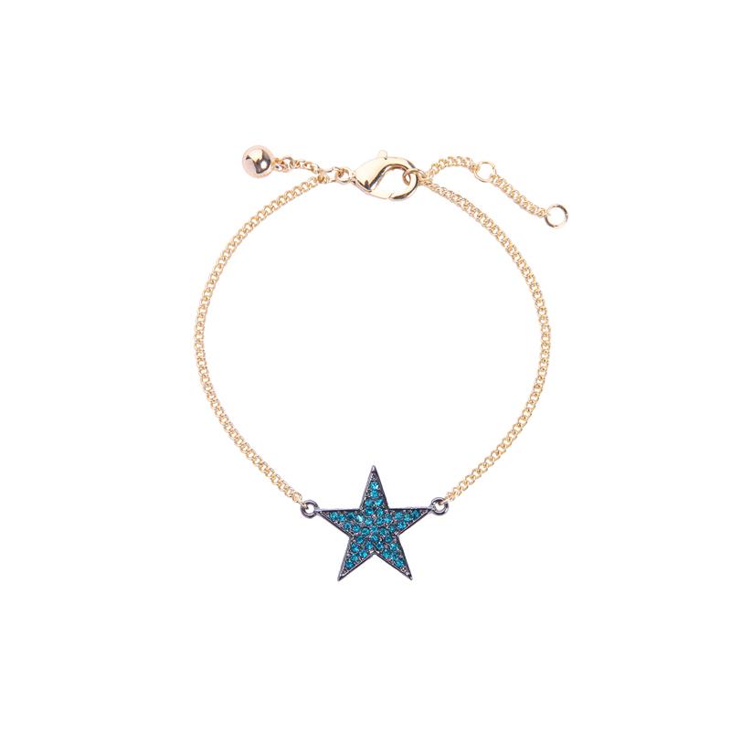 Chic Blue & Clear Star Charm Bracelet - 2 Colors - [neshe.in]
