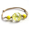 Glass Ball with Dry Flower Bracelet - 3 Colors (Adjustable) - [neshe.in]