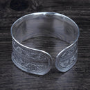 Concave Tibetan Silver Vintage Tribal Bangle Cuff Bracelet - [neshe.in]