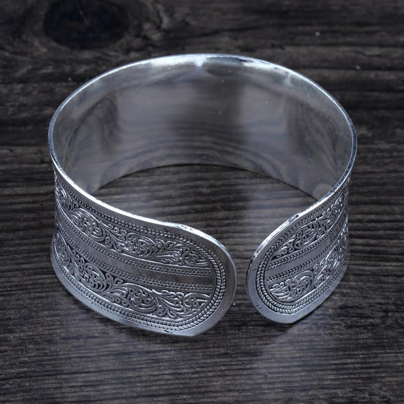 Tibetan Silver Cuff Bracelets - 6 Styles - Walmart.com