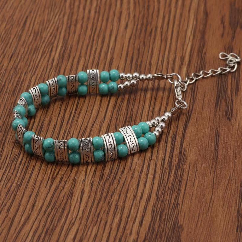 Concave Tibetan Silver Vintage Tribal Bangle Cuff Bracelet – Neshe