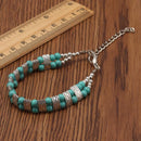 Bohemian Tibetan Turquoise Styled Bangle Bracelet - [neshe.in]