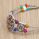 Bohemian Gypsy Blue Beads Flower Bracelet - 2 Colors - [neshe.in]