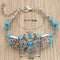 Bohemian Gypsy Blue Beads Flower Bracelet - 2 Colors - [neshe.in]