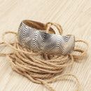 Bohemian Textured Cuff Style Bracelet - [neshe.in]