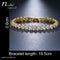 CZ Crystal Inlay Charm Bracelet - 3 Colors