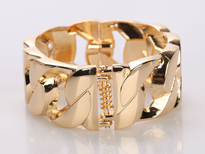 Chain Design Hollow Trendy Gold Bracelet Bangles - [neshe.in]