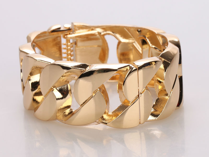 Chain Design Hollow Trendy Gold Bracelet Bangles - [neshe.in]