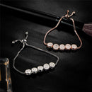 Crystal Charm Beads Adjustable Bracelet - 2 Colors - [neshe.in]