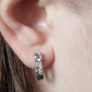 CZ Cute Crystal Huggies Hoop Earring - [neshe.in]