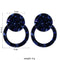 Blue Acrylic Acetic Acid Drop Styled Stud Earring - [neshe.in]