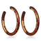 Big Brown Acrylic Acetic Hoop Earring -1 Color( Brown ) - [neshe.in]