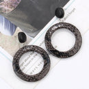 Snake Print Acrylic Hoop Stud Styled Earring -3 Colors - [neshe.in]