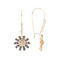 Crystal Flower Fish Hook Style Earring -2 Colors - [neshe.in]