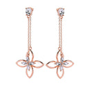 Rose Gold Drop and Dangle Earring - [neshe.in]