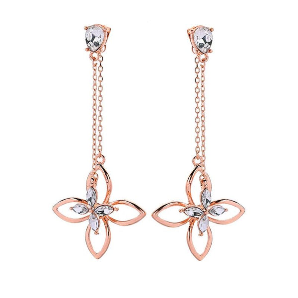 Rose Gold Drop and Dangle Earring - [neshe.in]