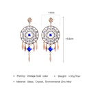 Retro Glass Cut Indian Ethnic Earring - [neshe.in]